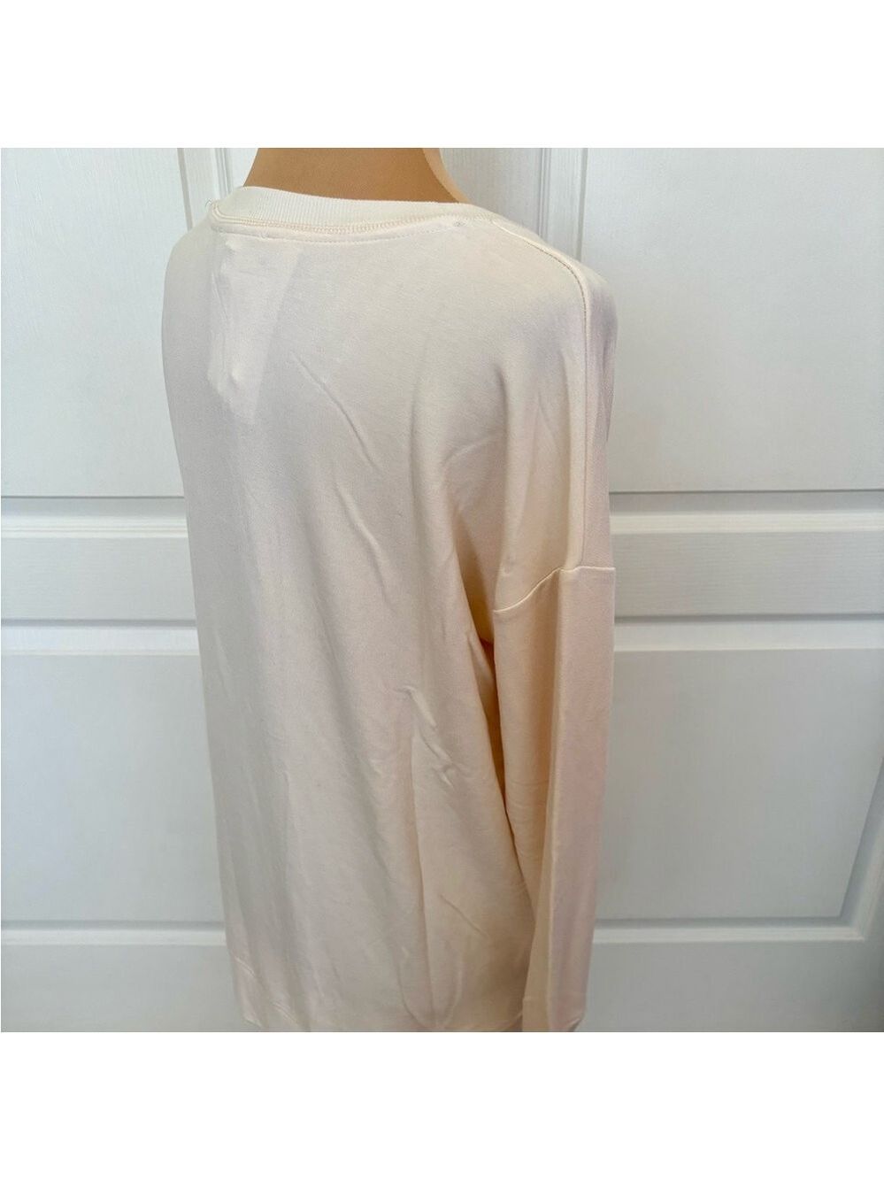NWT Workshop Cream Sweatshirt - Super Soft, Size M, Cozy Chic! - Picture 7 of 12